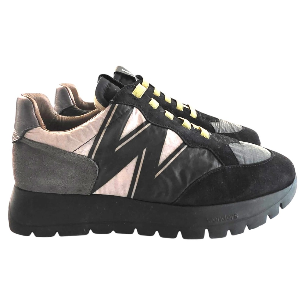 Wonders Odesei‎ Spain Platform Sneakers Black Suede MemoryGel WondersFly 39/8.5